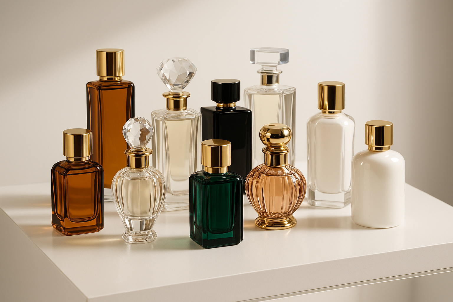 no escribar nada, solo expon perfumes