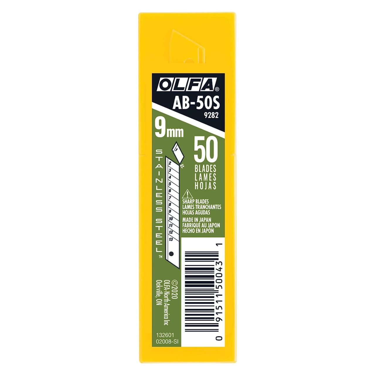 Olfa AB-50S Stainless Blade 9282 (50 pack)