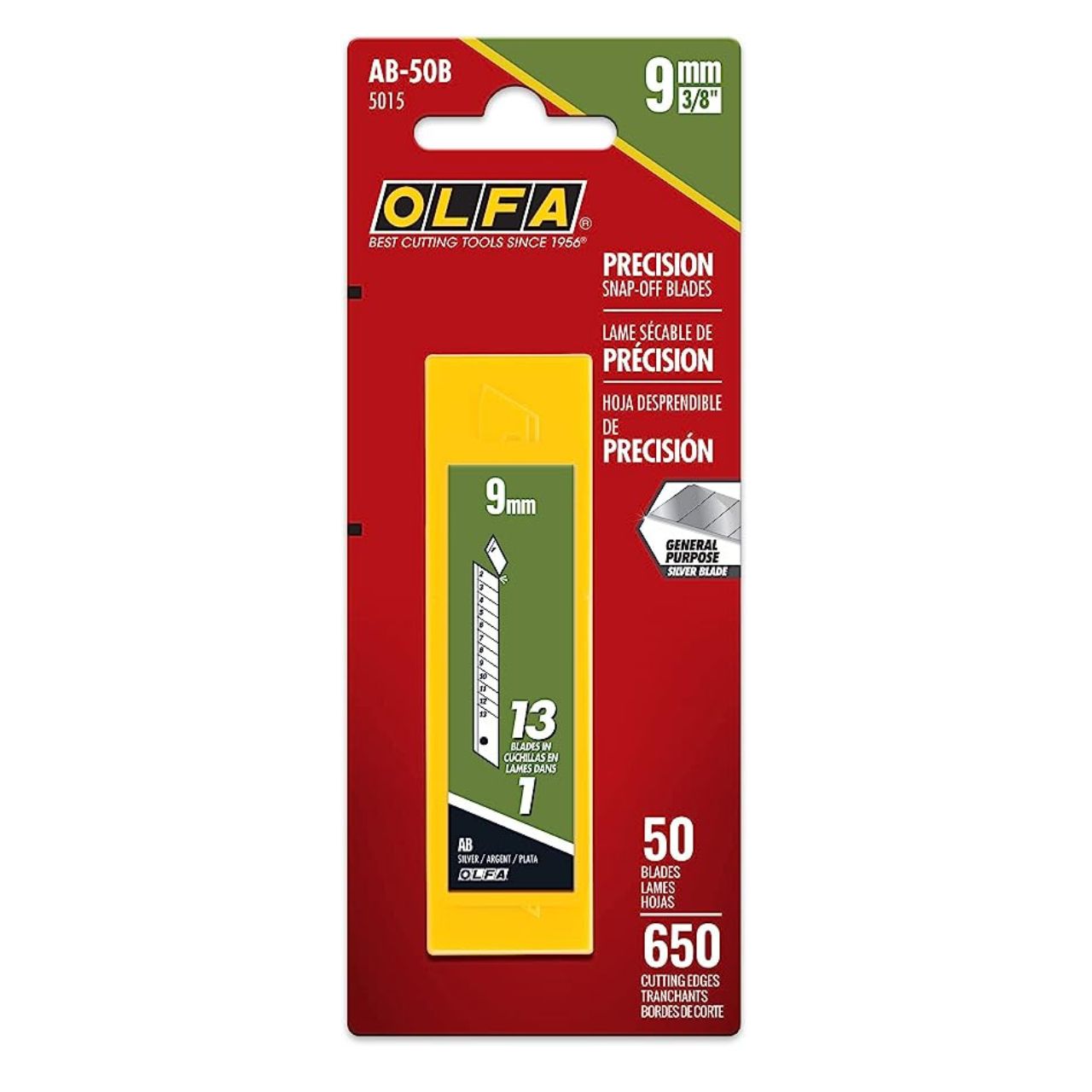 Olfa Carbon Blades AB-50B 5015 (50 pack) (Silver blade)